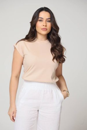 T-shirt Muscle 
Bege Frappé 
Tam. P