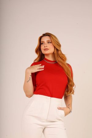 T-shirt Gola Alta 
Vermelho 
Tam. M